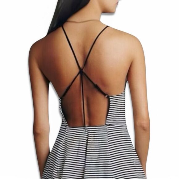 Free People We The Free Tabby Cat Fit & Flare Peplum Top - Picture 8 of 16